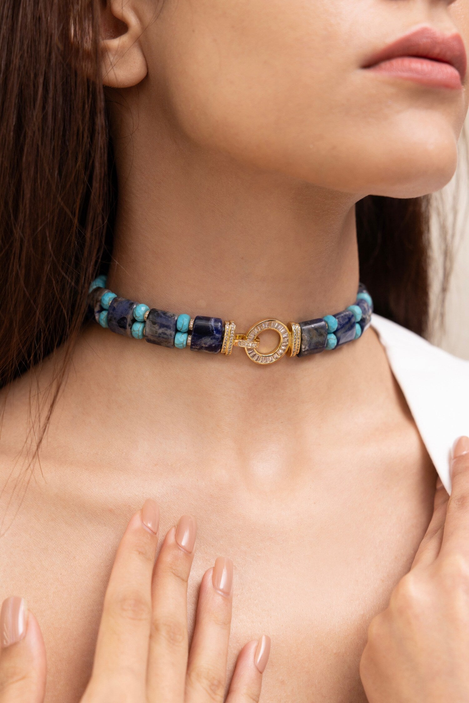 Mayra Embellished Choker  