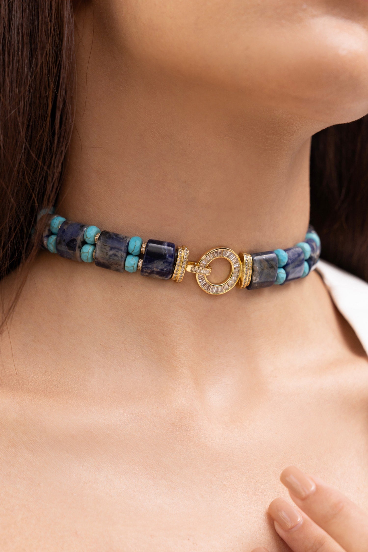 Mayra Embellished Choker  