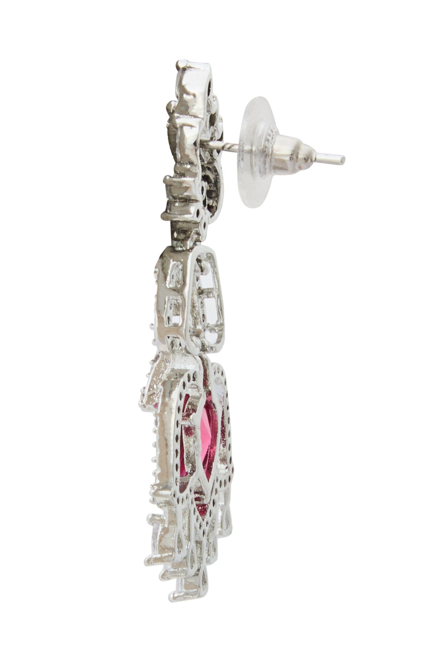 Ruby American Diamond Earrings 