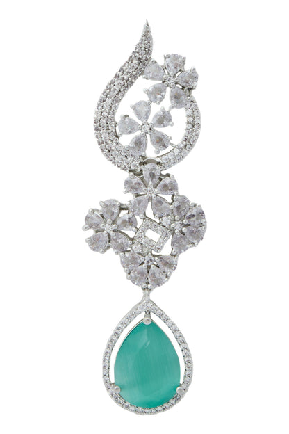 Aqua American Diamond Earrings 