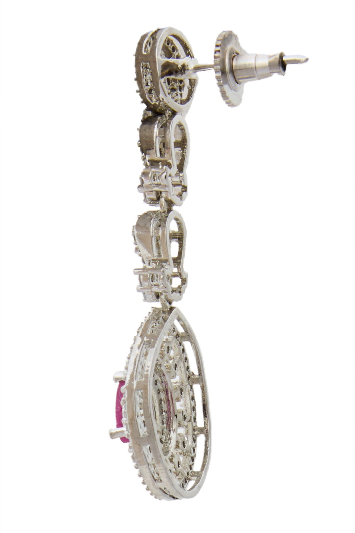 Ruby American Diamond Earrings 