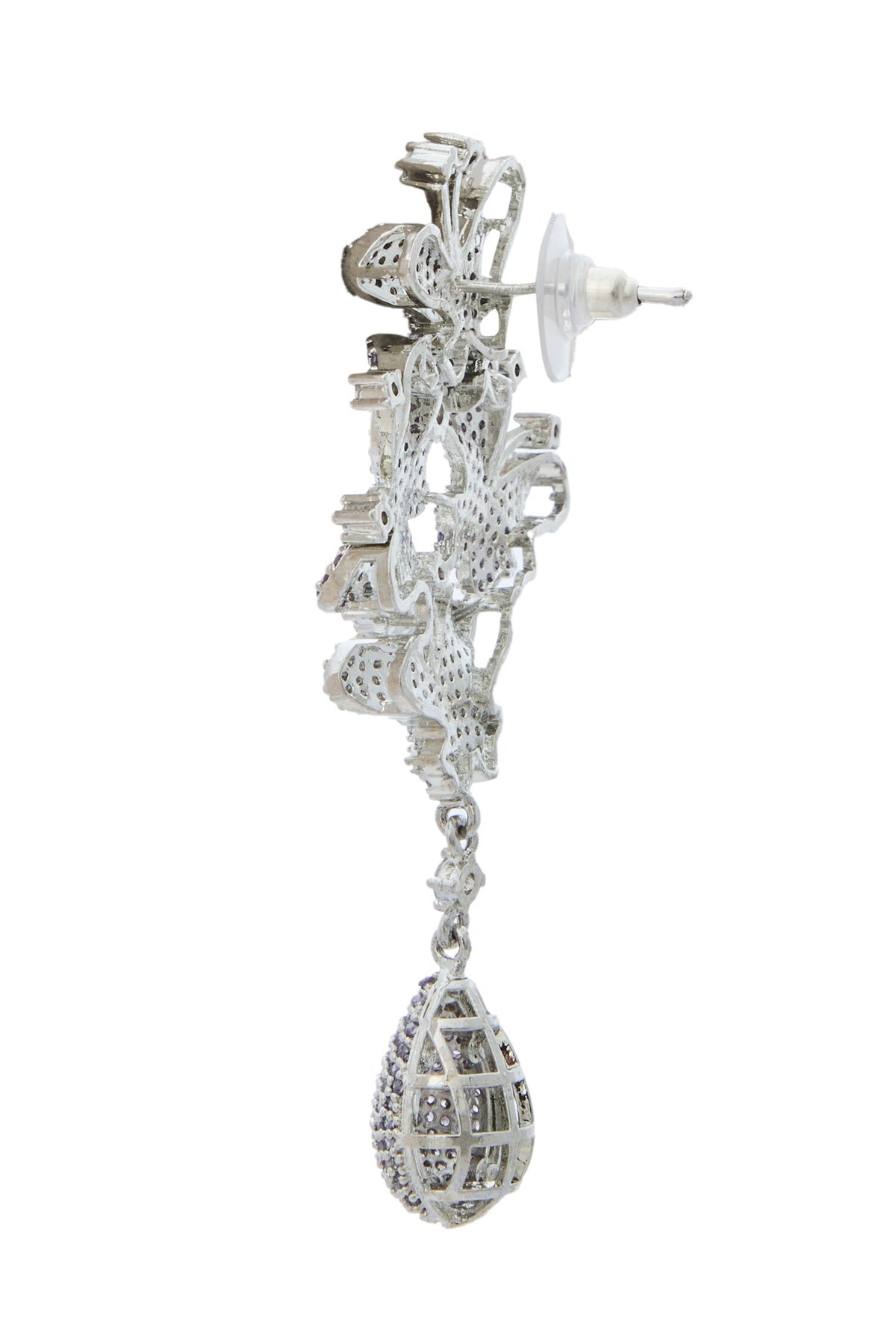 Violet American Diamond Earrings 