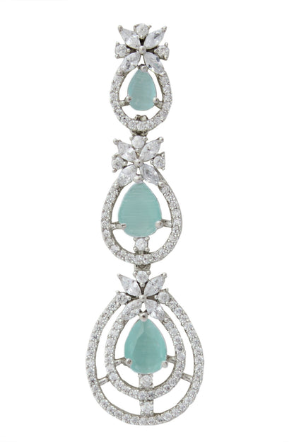 Aqua American Diamond Earrings 