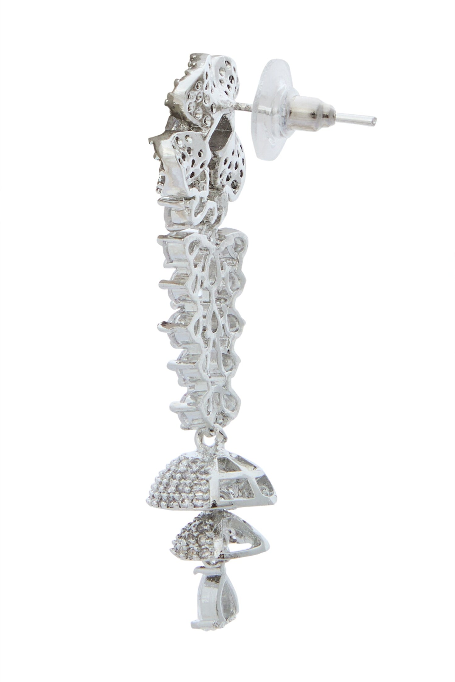 White American Diamond Earrings 