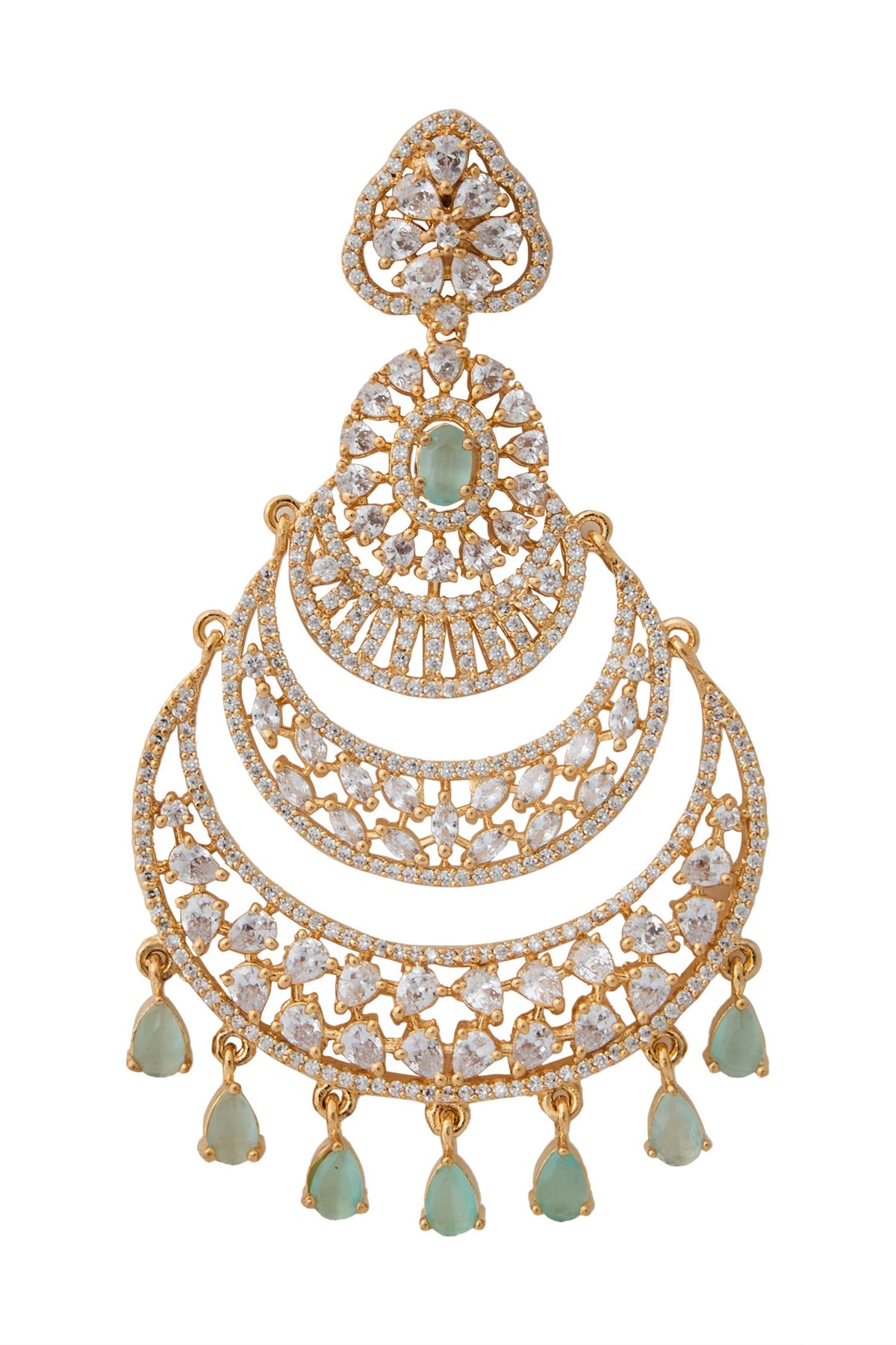 Aqua American Diamond Earrings 