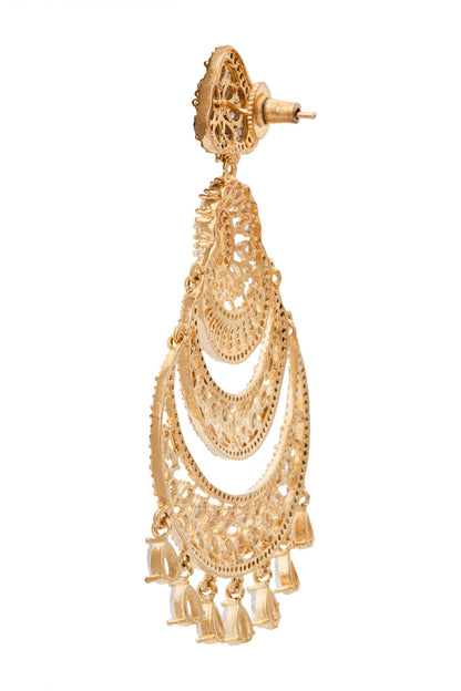 White American Diamond Earrings 
