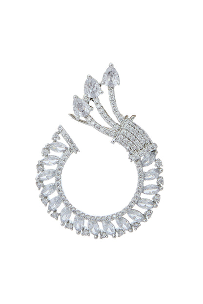 White American Diamond Earrings 