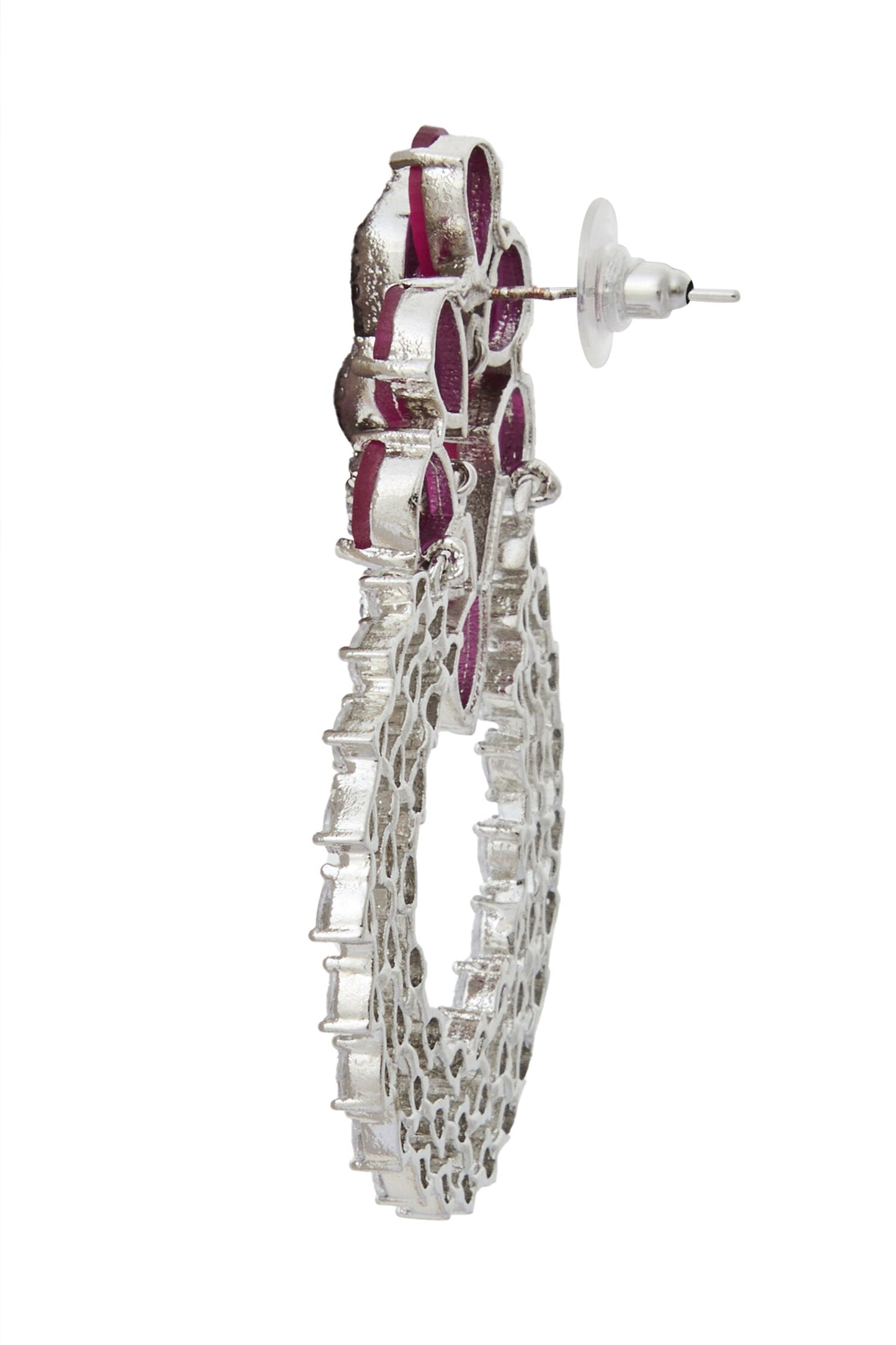 Ruby American Diamond Earrings 
