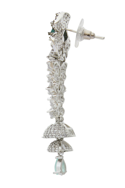Aqua American Diamond Earrings 