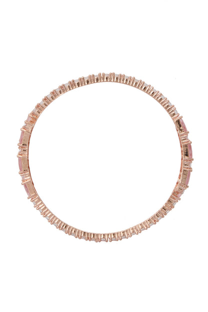 Rose Gold American Diamond Bangles 
