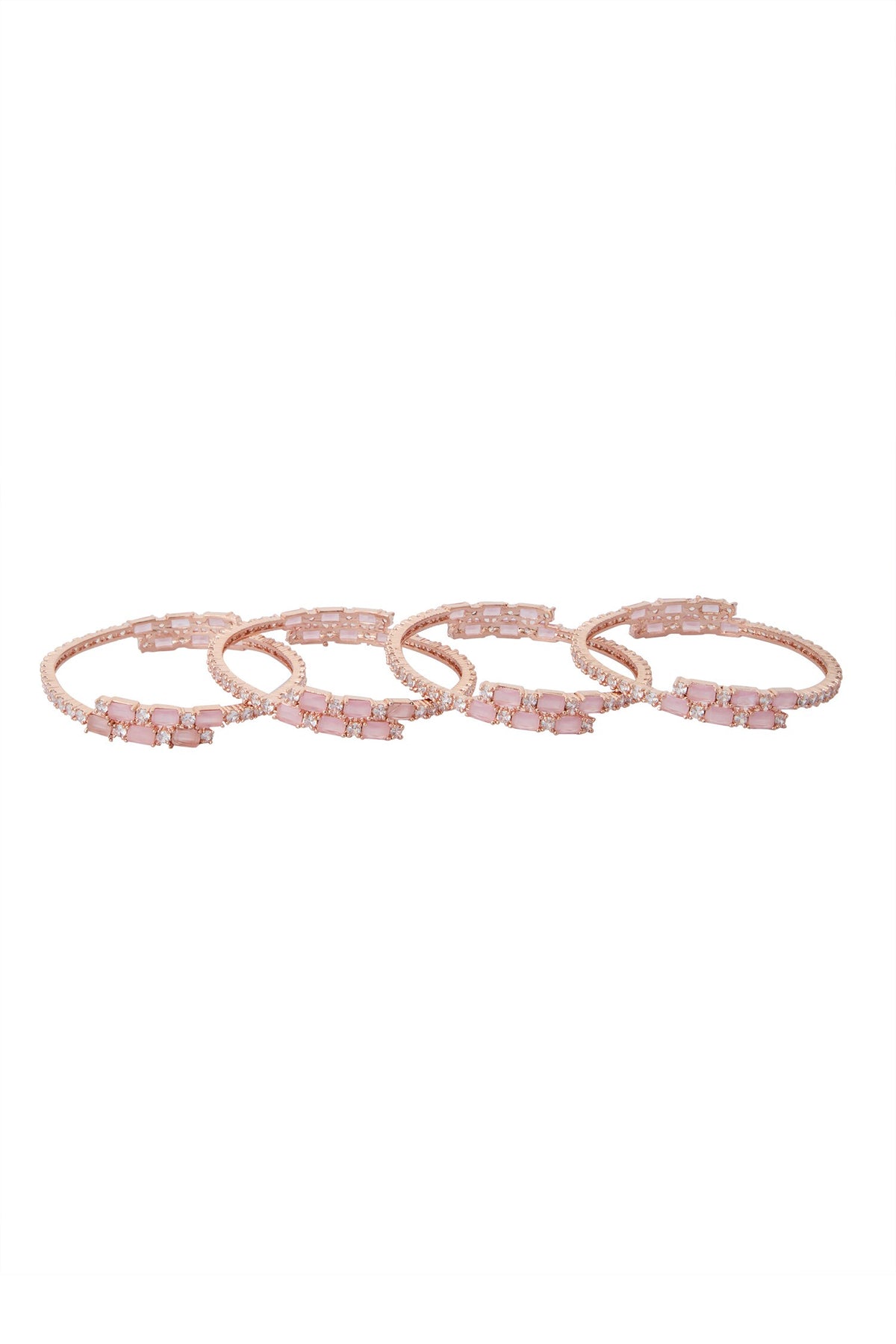 Rose Gold American Diamond Bangles 
