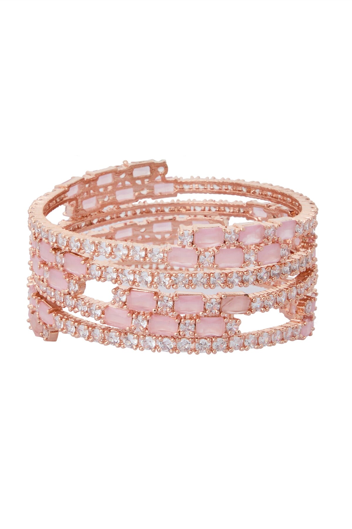 Rose Gold American Diamond Bangles 