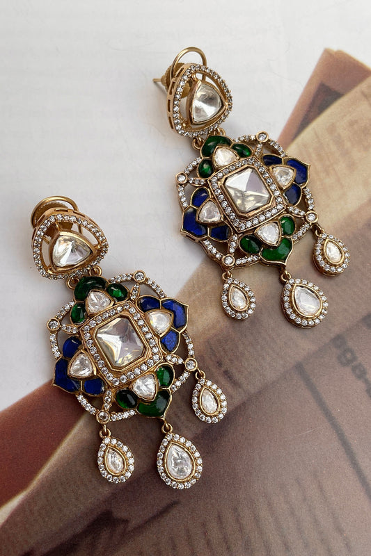 Designer Blue Earring Set 