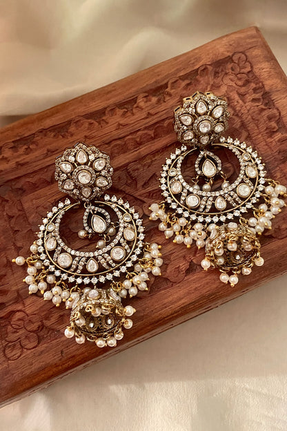 Designer Pearl Embellished Earrings 
