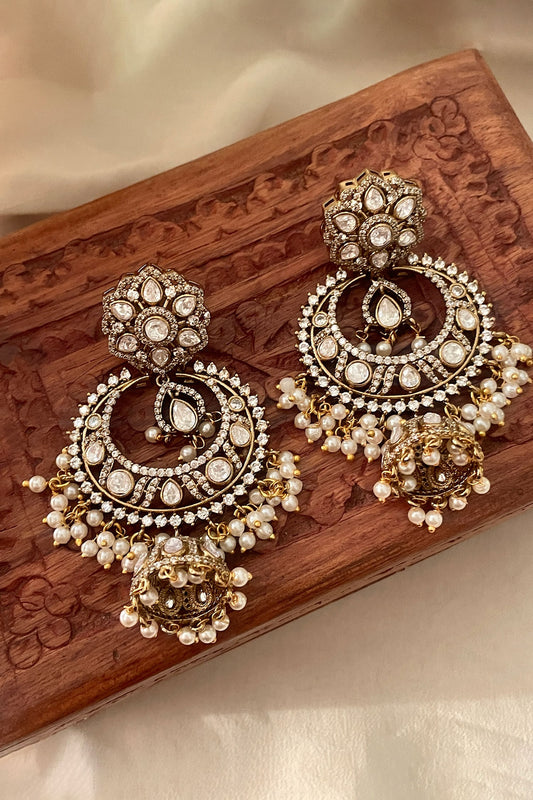 Designer Pearl Embellished Earrings 