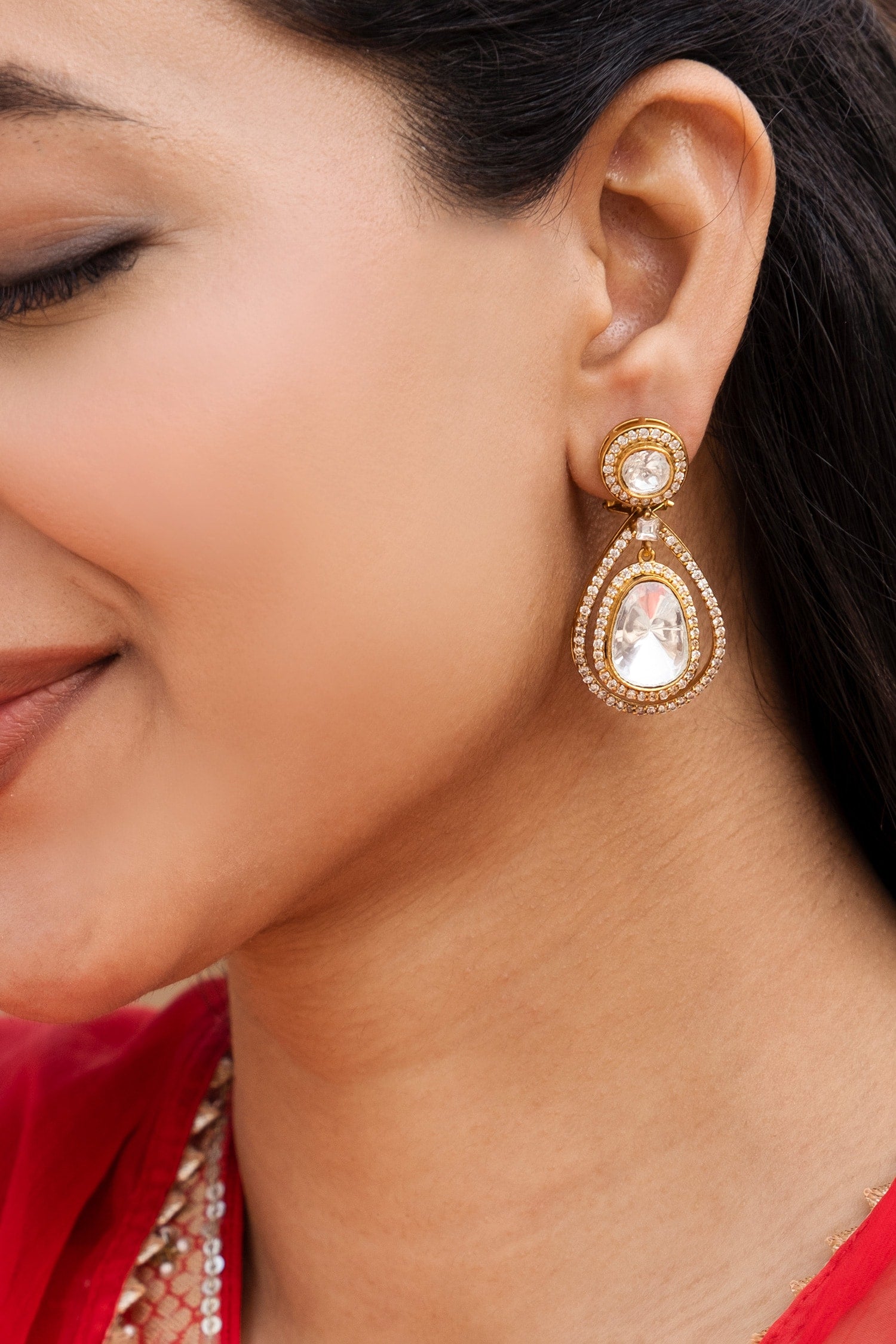Designer Pearl Drop Earrings 
