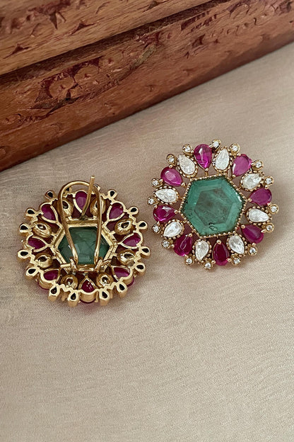 Multi Stone Designer Earrings 