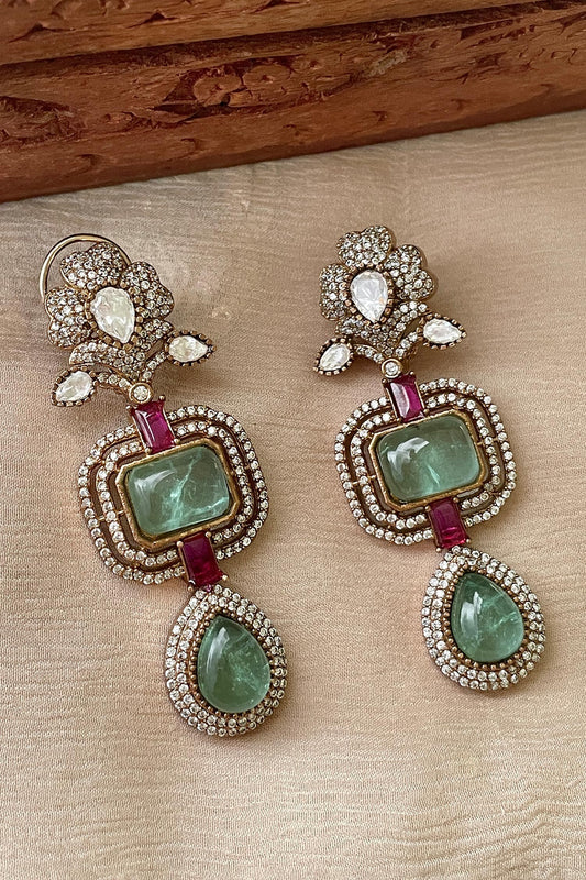 Designer Multi Stone Earrings 