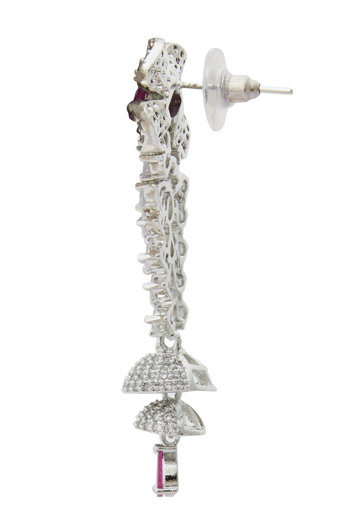 Ruby American Diamond Earrings 