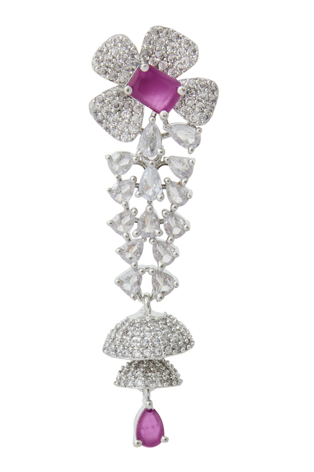 Ruby American Diamond Earrings 