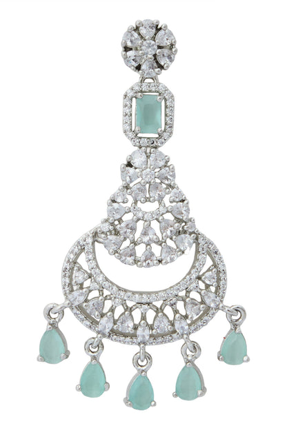 Aqua American Diamond Earrings 