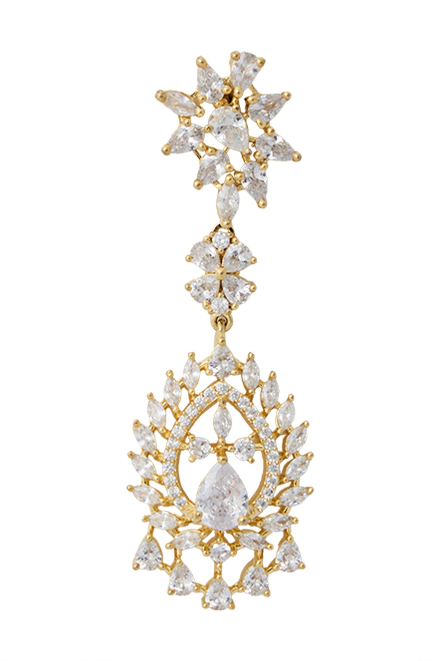 White American Diamond Jewelry Set 