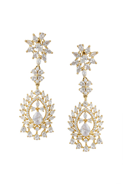 White American Diamond Jewelry Set 