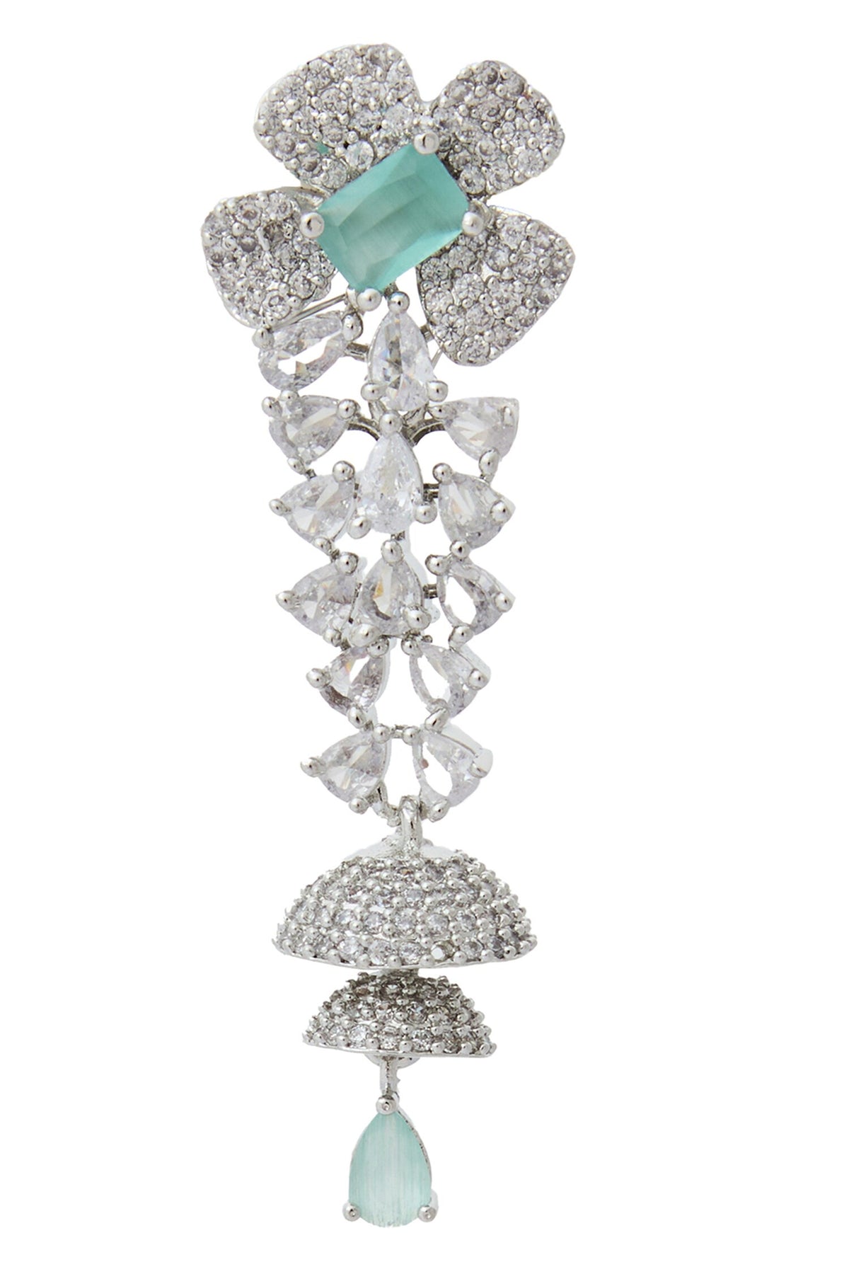 Aqua American Diamond Earrings 