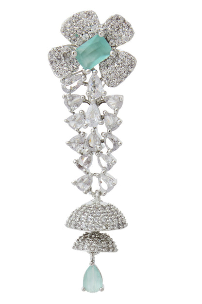 Aqua American Diamond Earrings 
