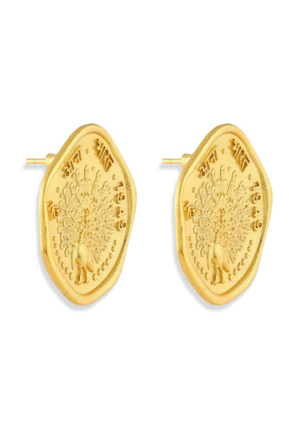 Mor Coin Stud Earring 