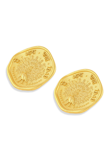 Mor Coin Stud Earring 