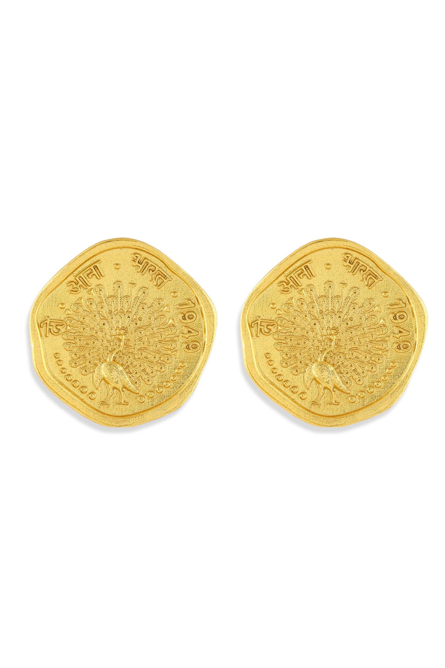 Mor Coin Stud Earring 