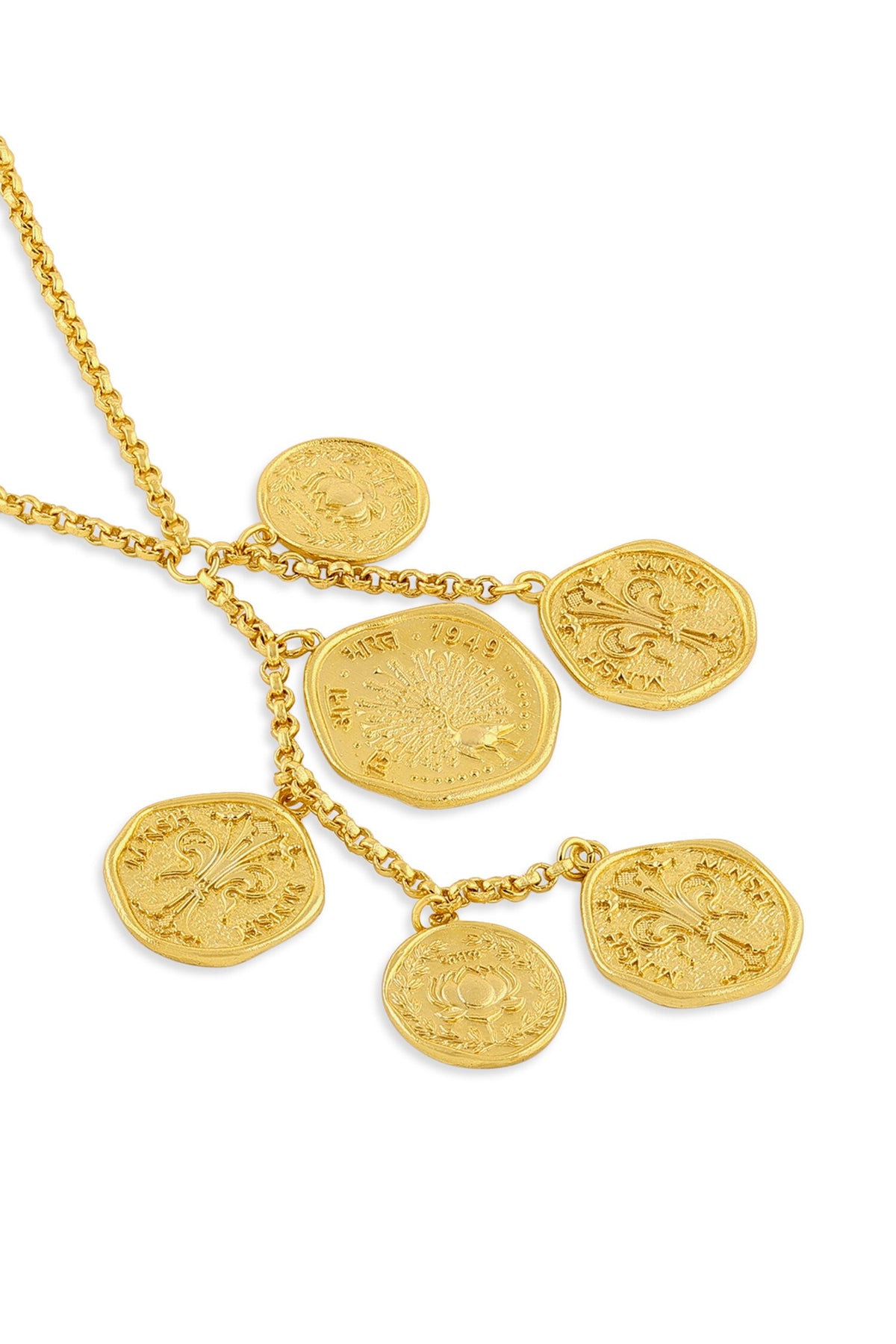 Mor Kamal Long Chain Necklace 