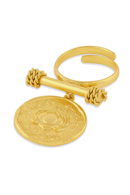 Kamal Ring with 22kt Gold Plating 