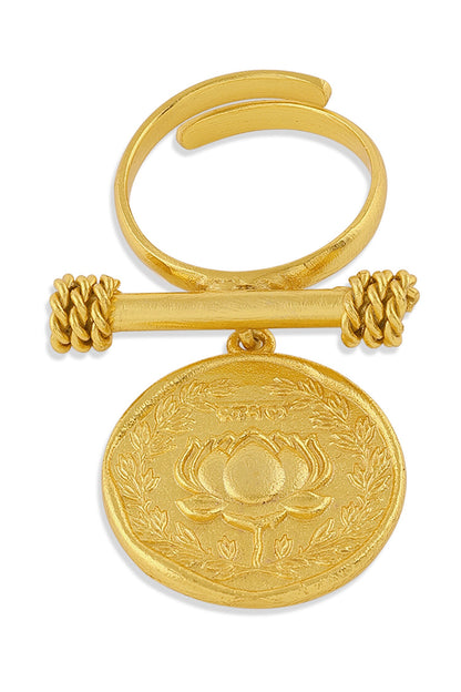 Kamal Ring with 22kt Gold Plating 