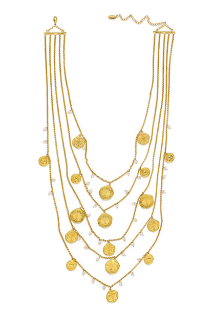 Layered Mor Coin Haar 