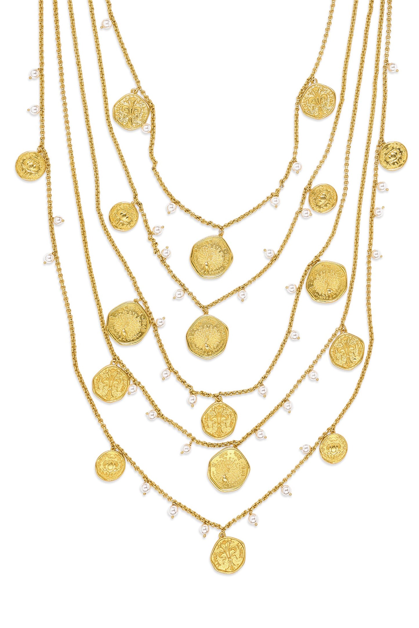 Layered Mor Coin Haar 