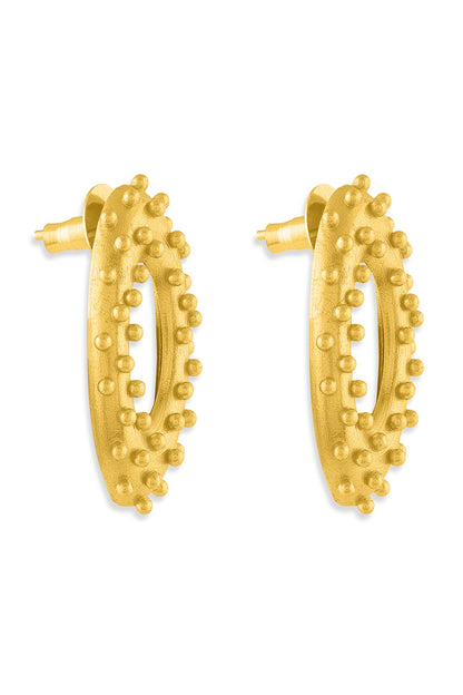 Vine Oval Studs 