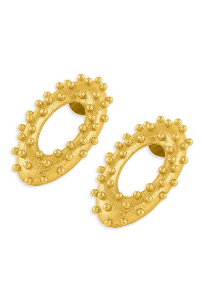 Vine Oval Studs 