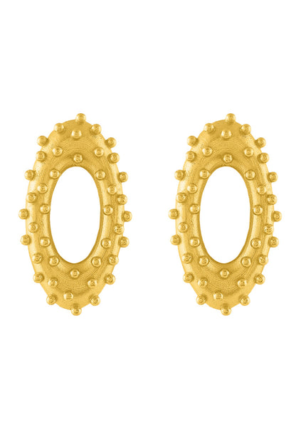 Vine Oval Studs 