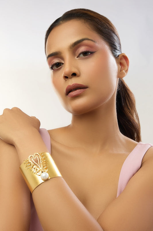 Amour Heart Statement Cuff 
