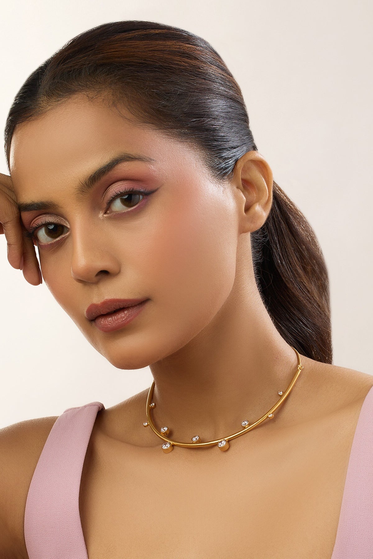 Amour Diamond Wave Necklace 