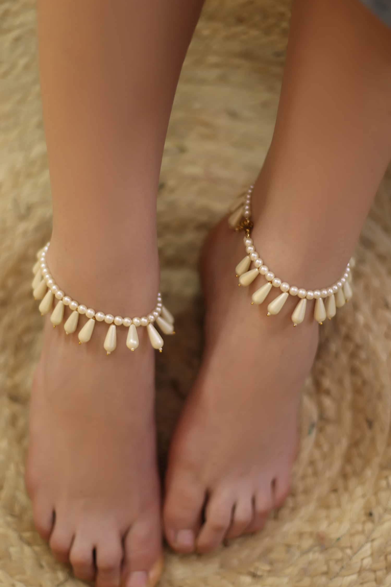 Ivory Dreams Gold-Plated Anklet 