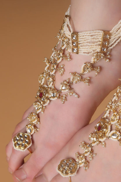 Rosefire Elegance Gold-Plated Anklet 