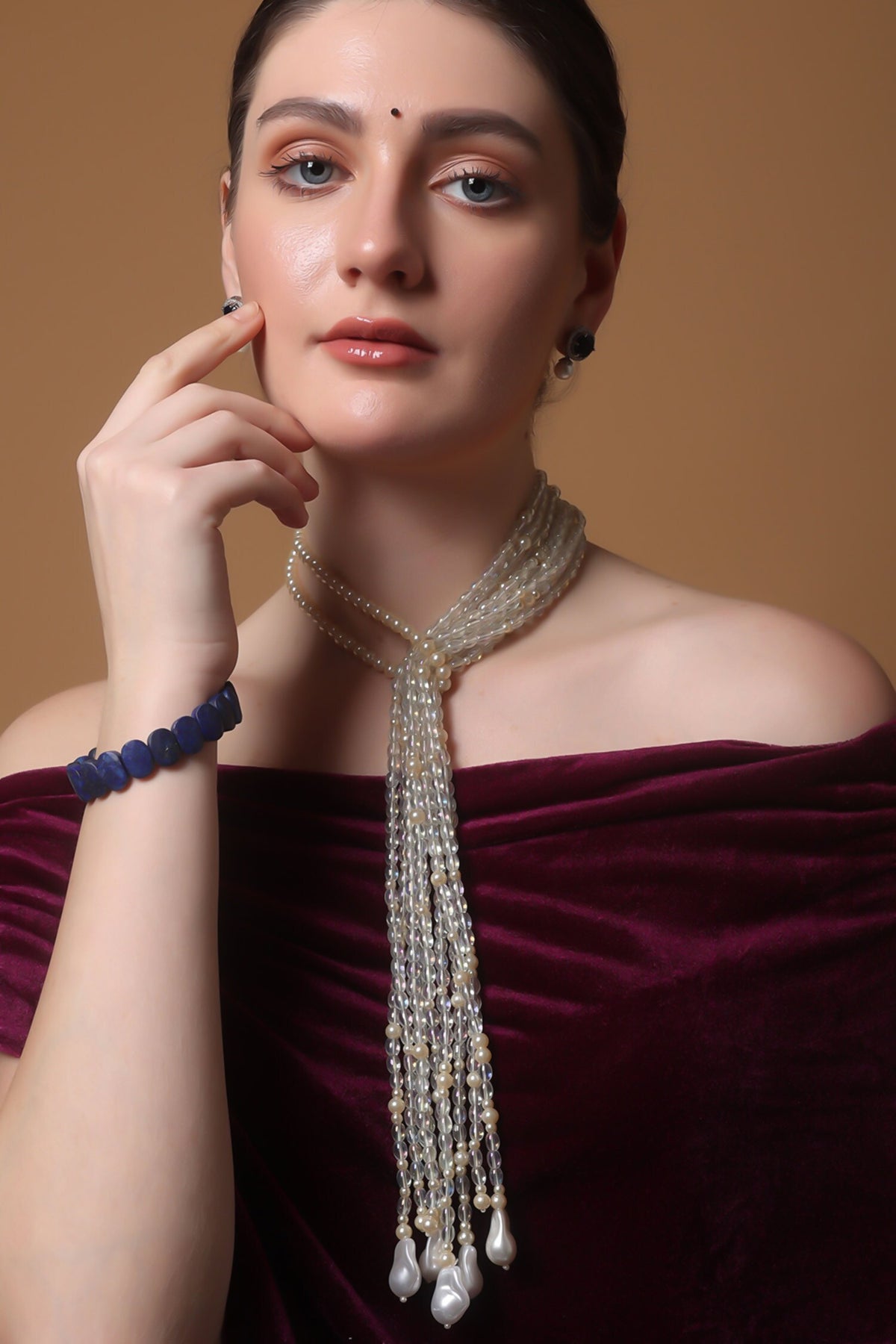 Snowlace Spark Haar Pendent Necklace 