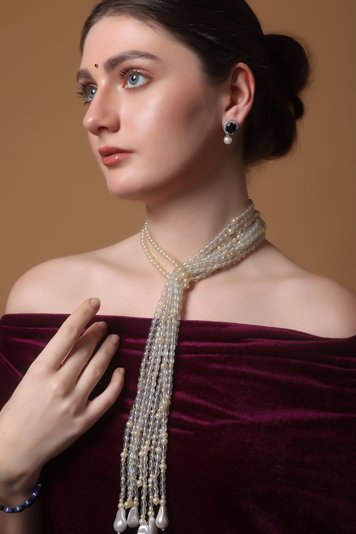 Snowlace Spark Haar Pendent Necklace 