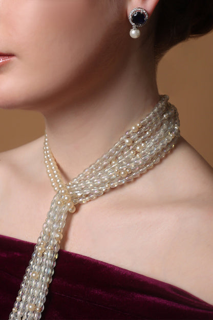 Snowlace Spark Haar Pendent Necklace 