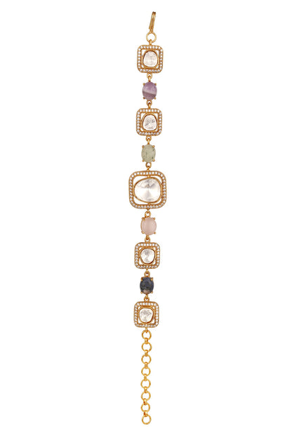 Multi Stone Adjustable Bracelet 
