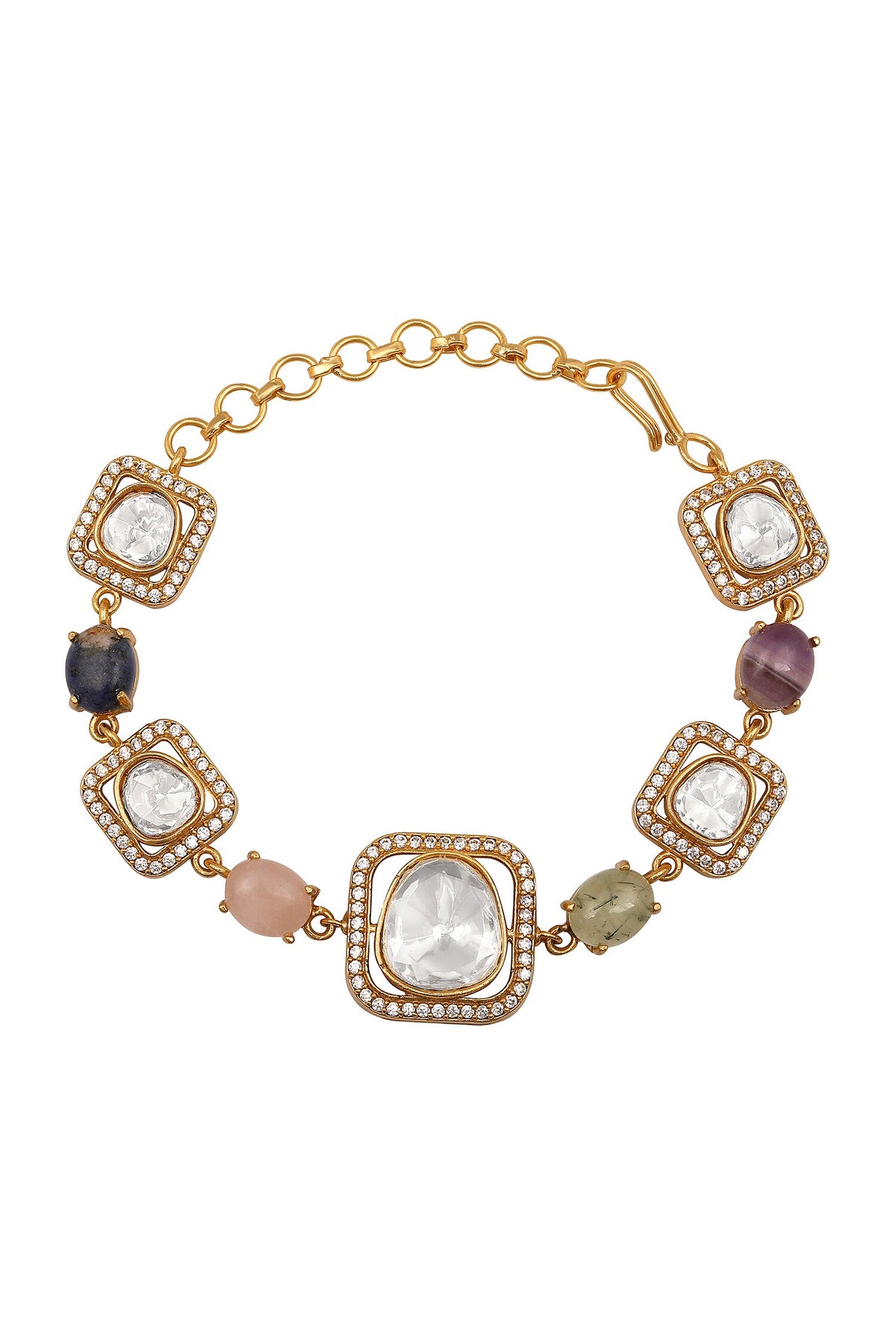Multi Stone Adjustable Bracelet 