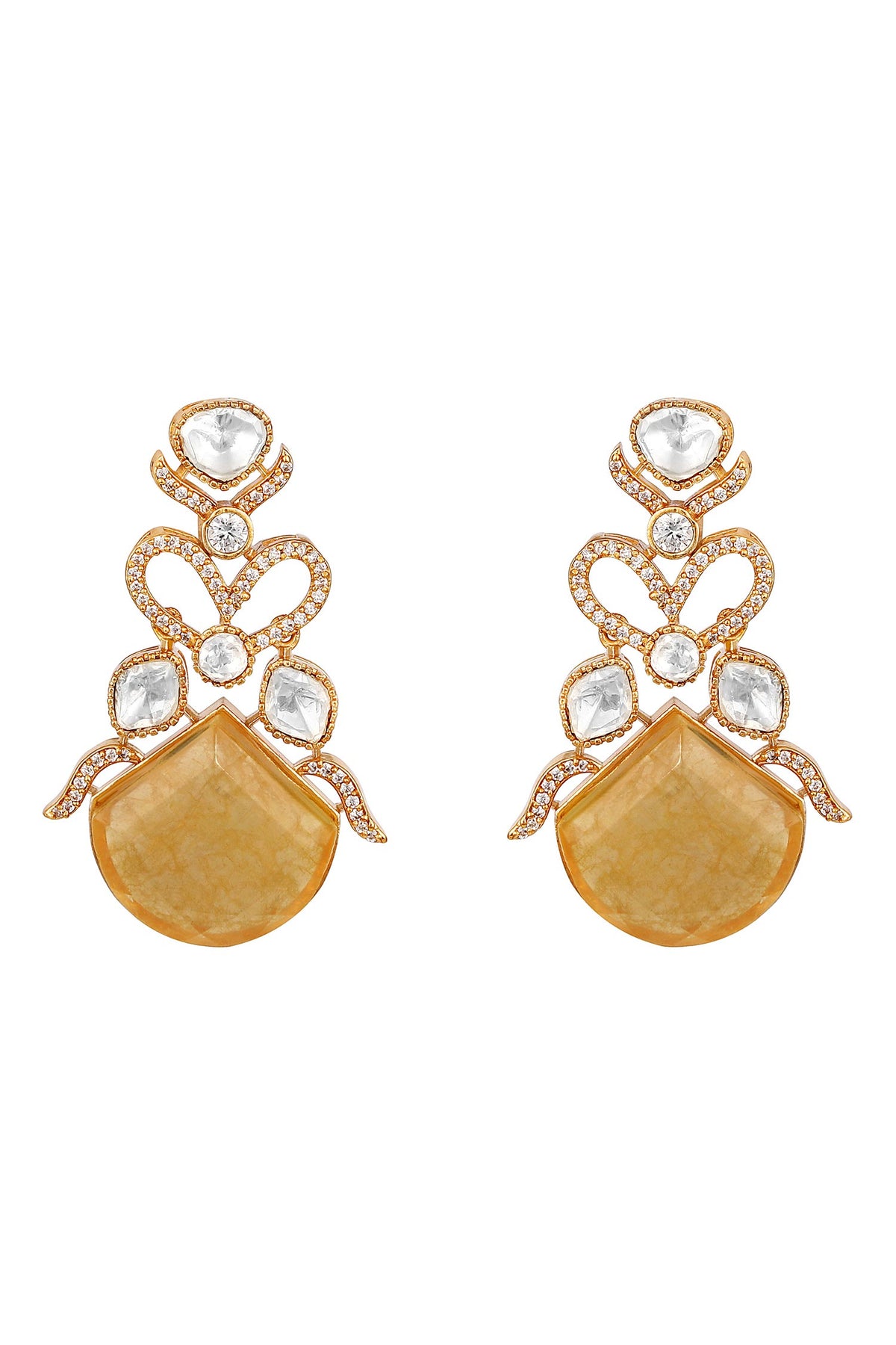 Gold Plated Designer Necklace & Earring Set 